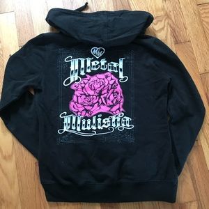 Women’s Metal Mulisha Rose Zip Hoodie
